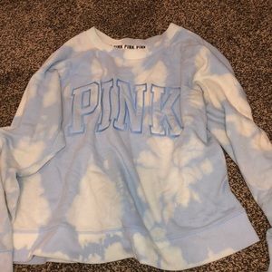 tie dye crew neck vs PINK